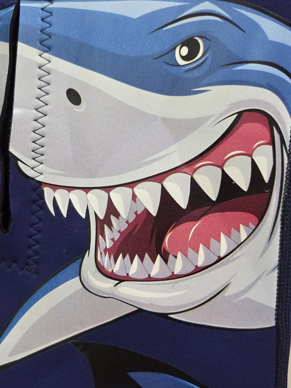 Goldfin Navy & Teal Shark Shorty Wet Suit - Kids